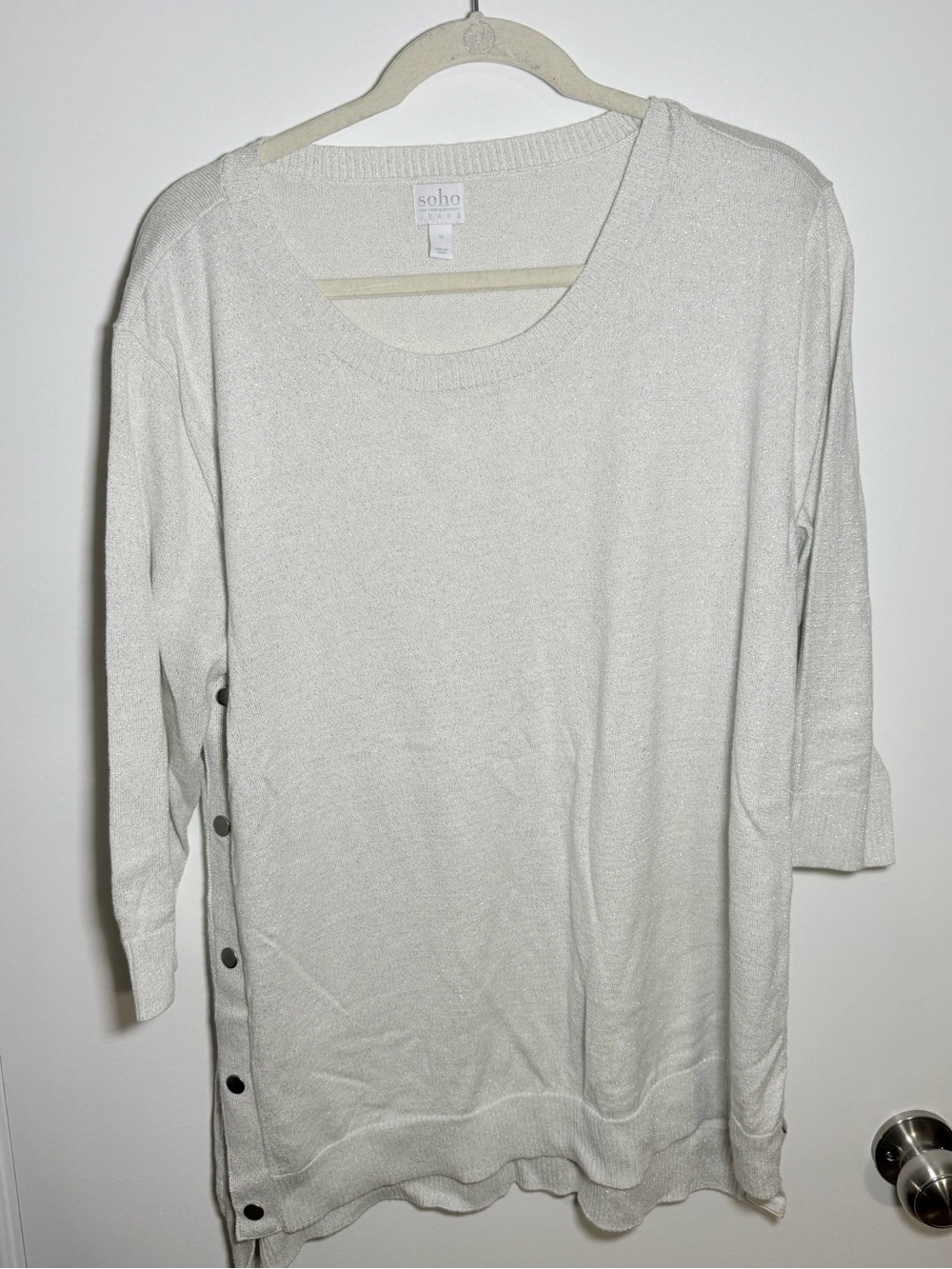 Women's Cream Knit Top